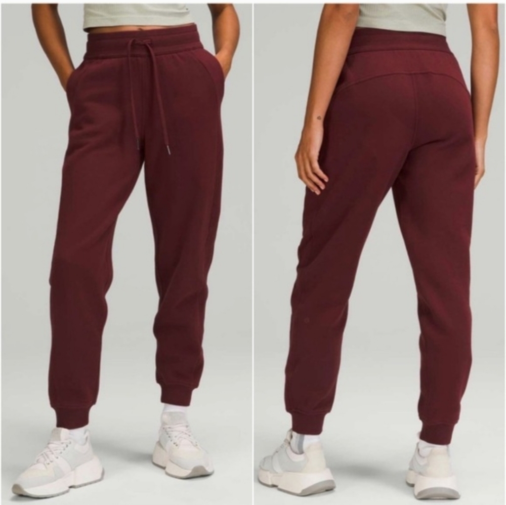 Lululemon Scuba High-Rise Jogger Fleece 28"  Red Merlot 2